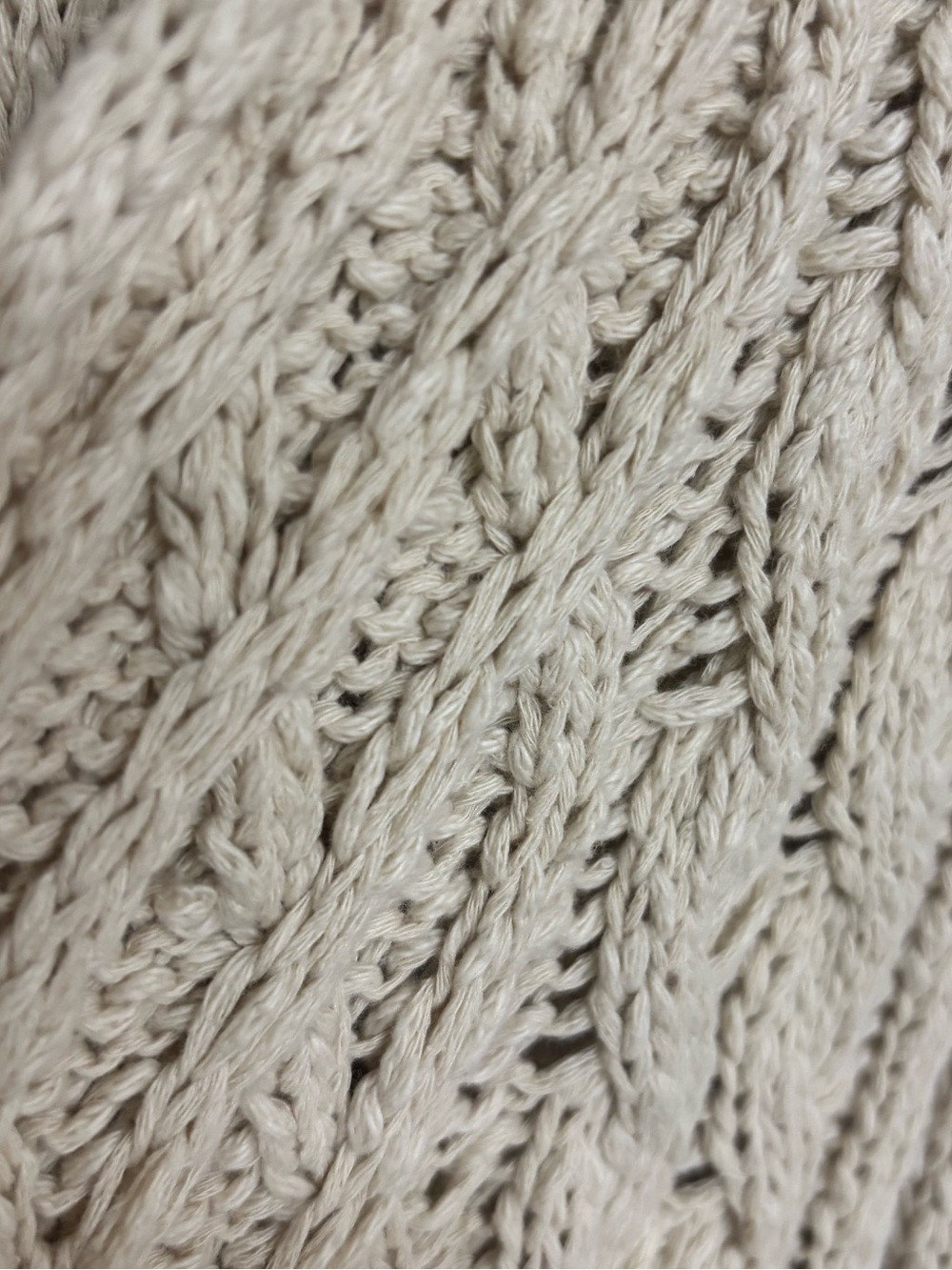 BY Together by Anthropologie 100% Cotton Cable Knit Fringe Vest | Size S/M | Boh - Picture 7 of 9